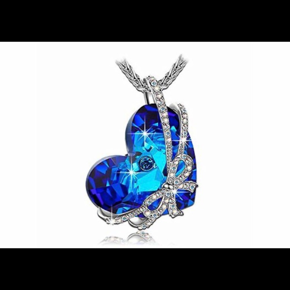 Qianse“Heart Ocean”necklace Swarovski brand new